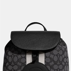 New Coach Backpack Purse- black